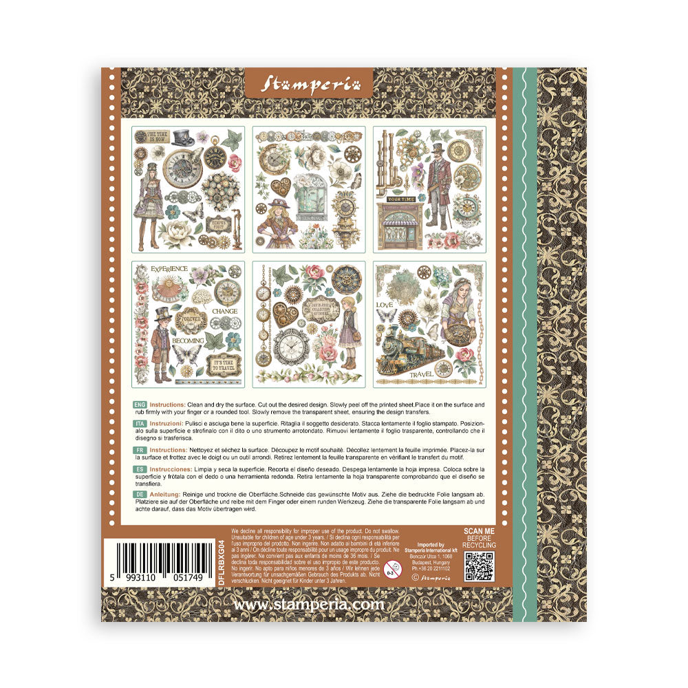 Stamperia Gardens of Time Rub-On 20.5x23cm (DFLRBXG04)