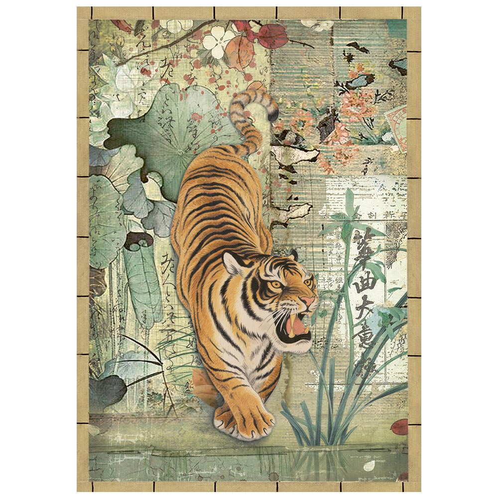 Stamperia Oriental Garden A6 Mini Rice Paper (8pcs) (DFSA6X08)