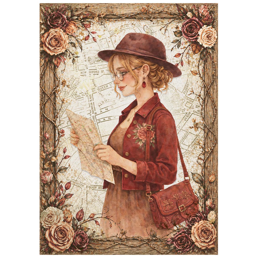 Stamperia Our Way A6 Mini Rice Paper Selection (8pcs) - DFSA6X12