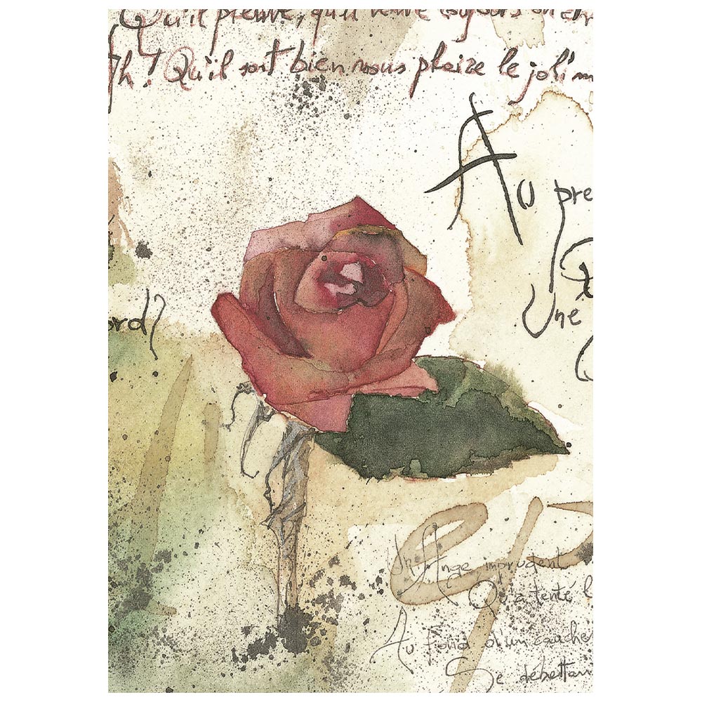 Stamperia Flowers and Poems A6 Mini Rice Paper Selection (8pcs) - DFSA6X13