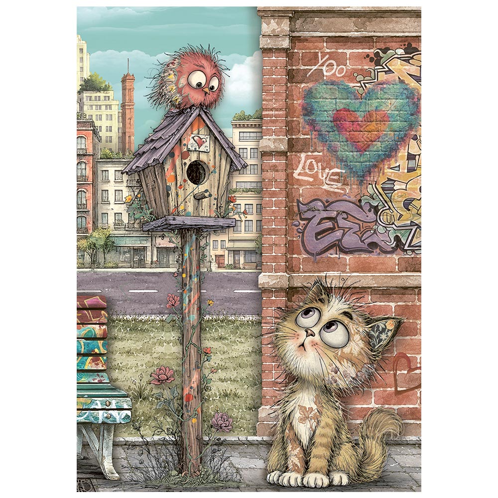 Stamperia Furry Friends 2 A6 Mini Rice Paper Selection (8pcs) by Antonis Tzanidakis - DFSA6X15