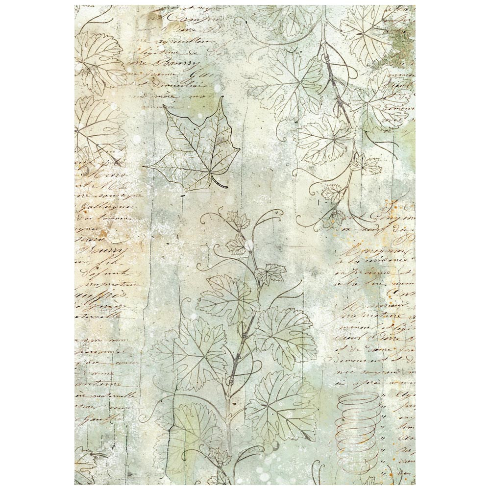 Stamperia Herbarium Silvae A6 Rice Paper Backgrounds (DFSAK6048)