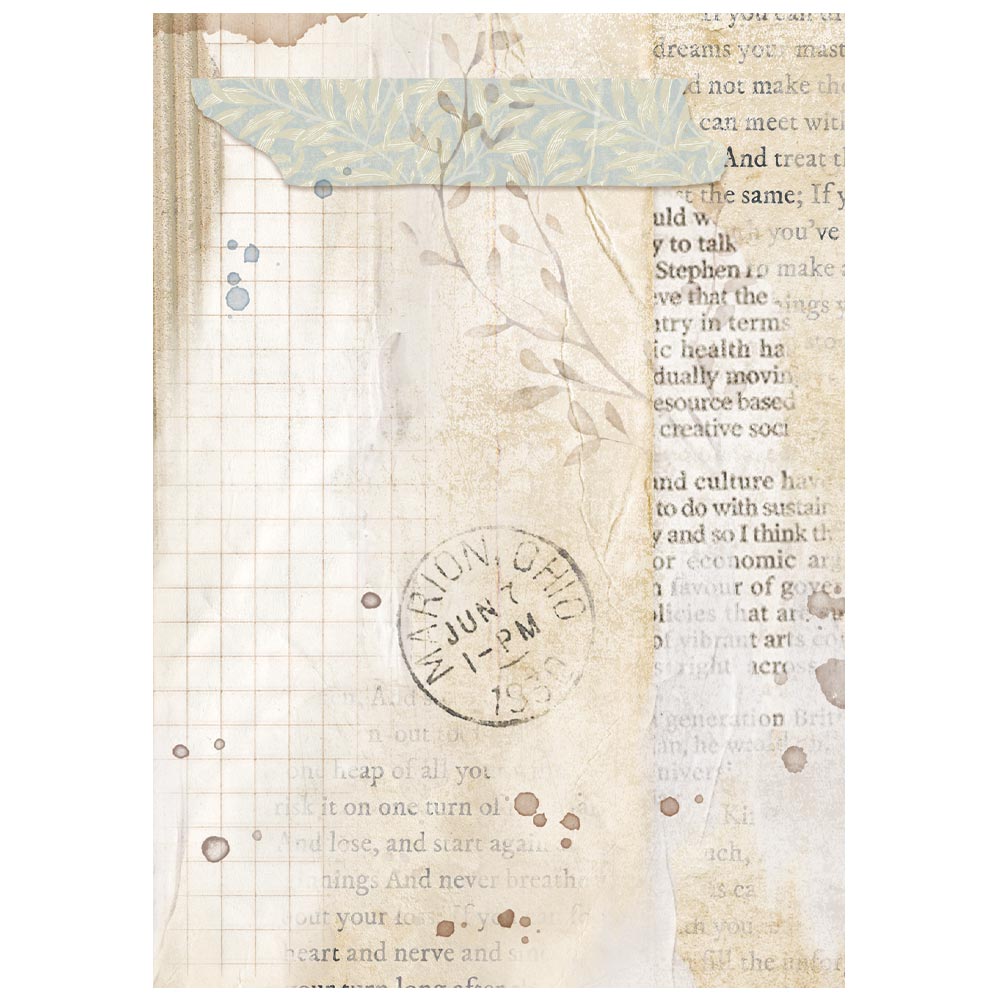 Stamperia Secret Diary A6 Rice Paper Backgrounds (8pcs) (DFSAK6051)
