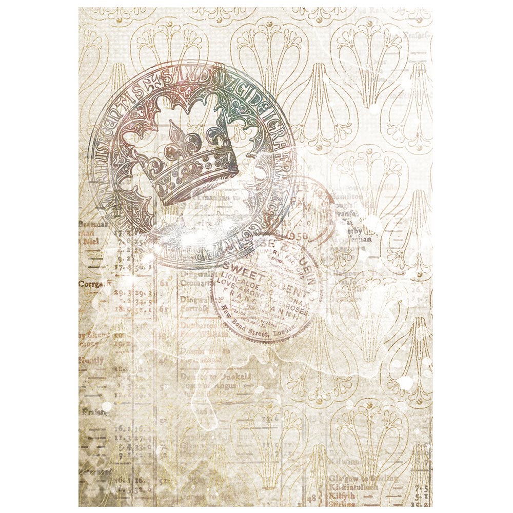 Stamperia Our Way A6 Rice Paper Backgrounds Selection (8pcs) - DFSAK6061