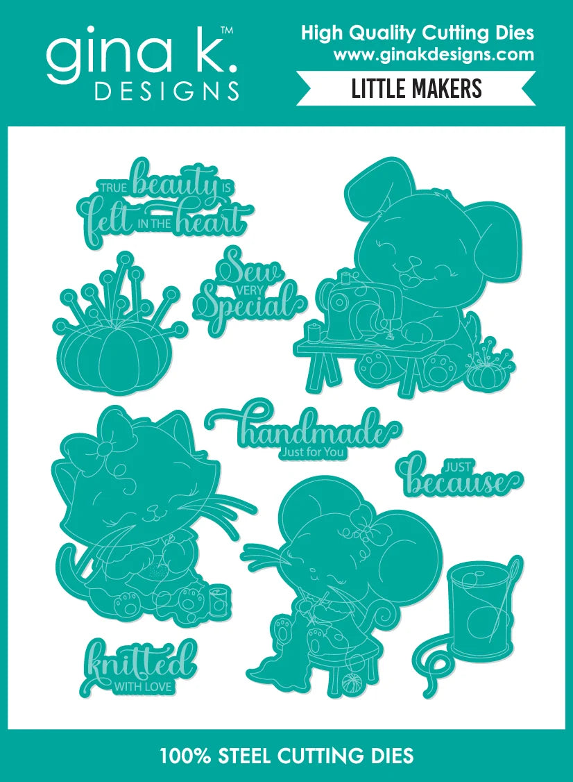 Gina K Designs Bundle - Little Makers Stamp & Die