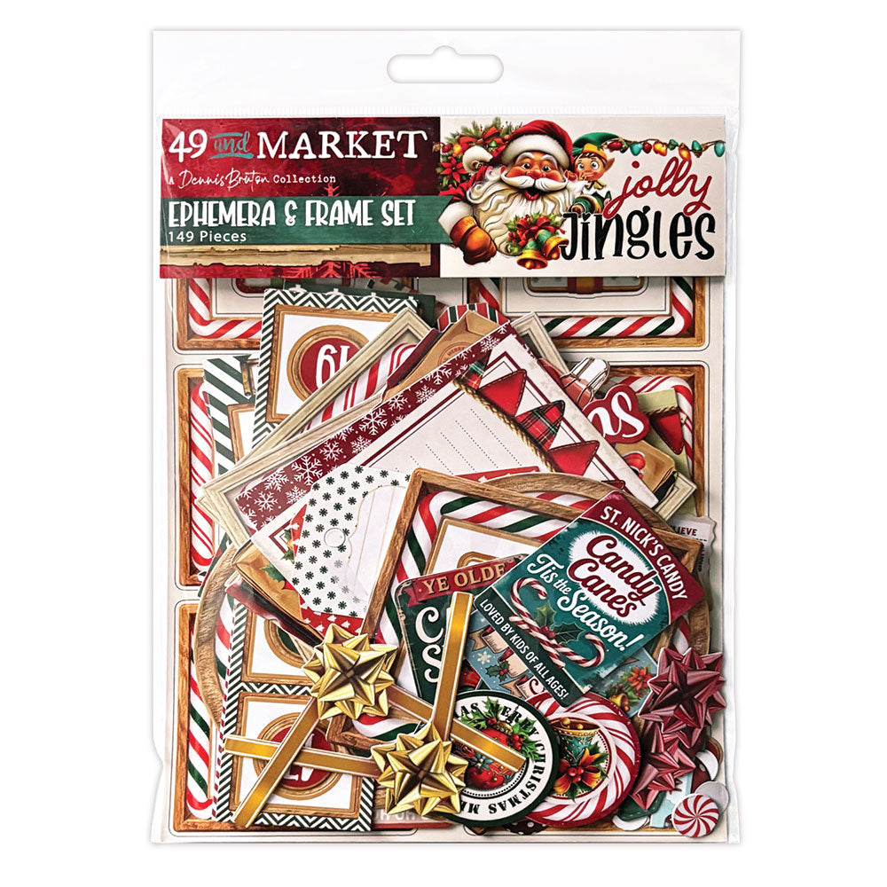 49 & Market Jolly Jingles Ephemera Set - DJJ-38217