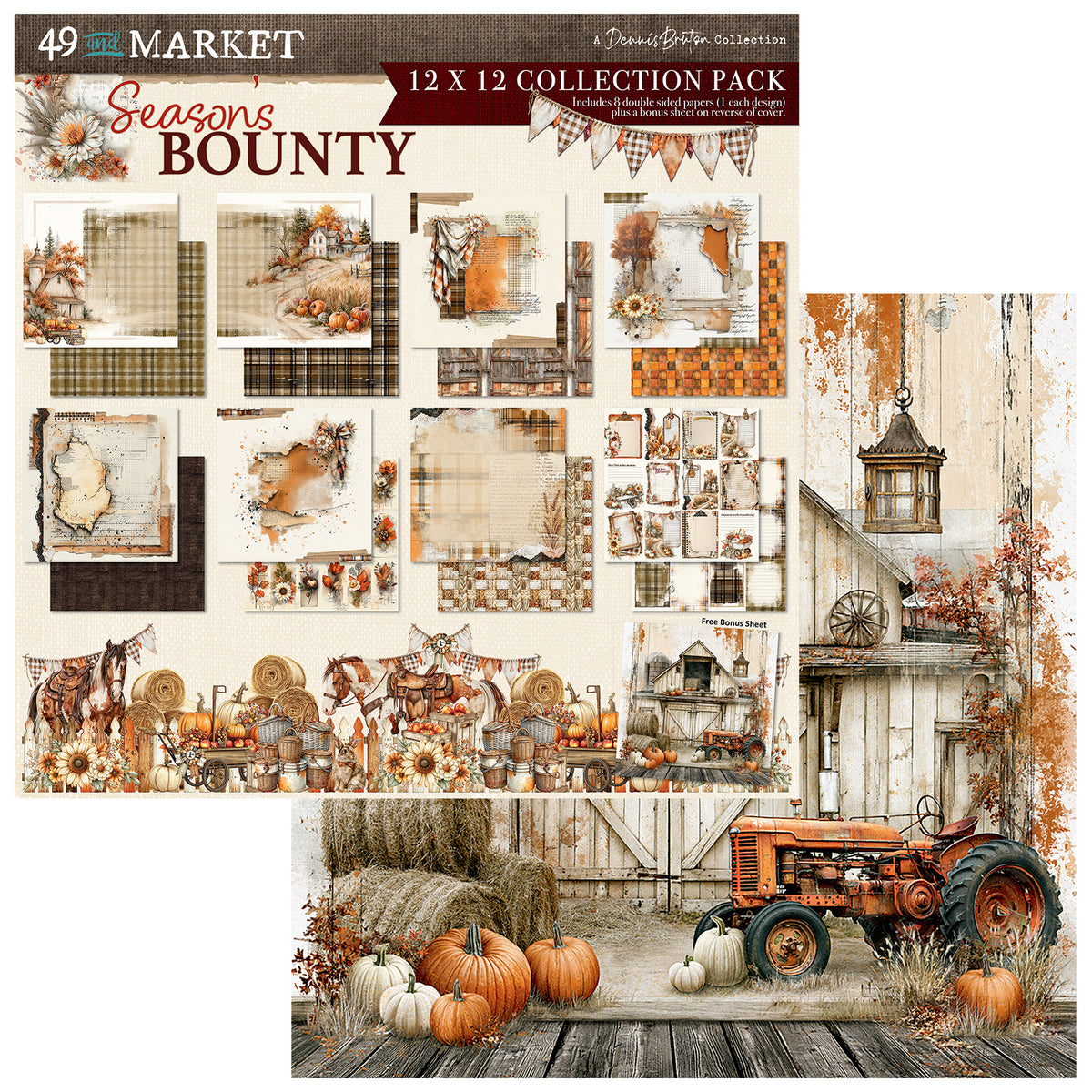49 & Market Season's Bounty 12x12 Collection Pack - DSB-38507