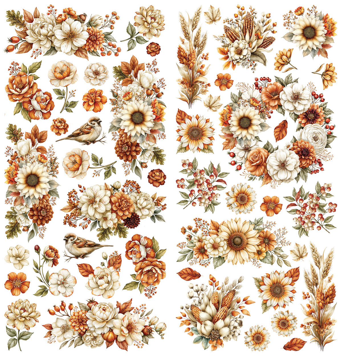 49 & Market Season's Bounty Laser Cut Wildflowers - DSB-38682