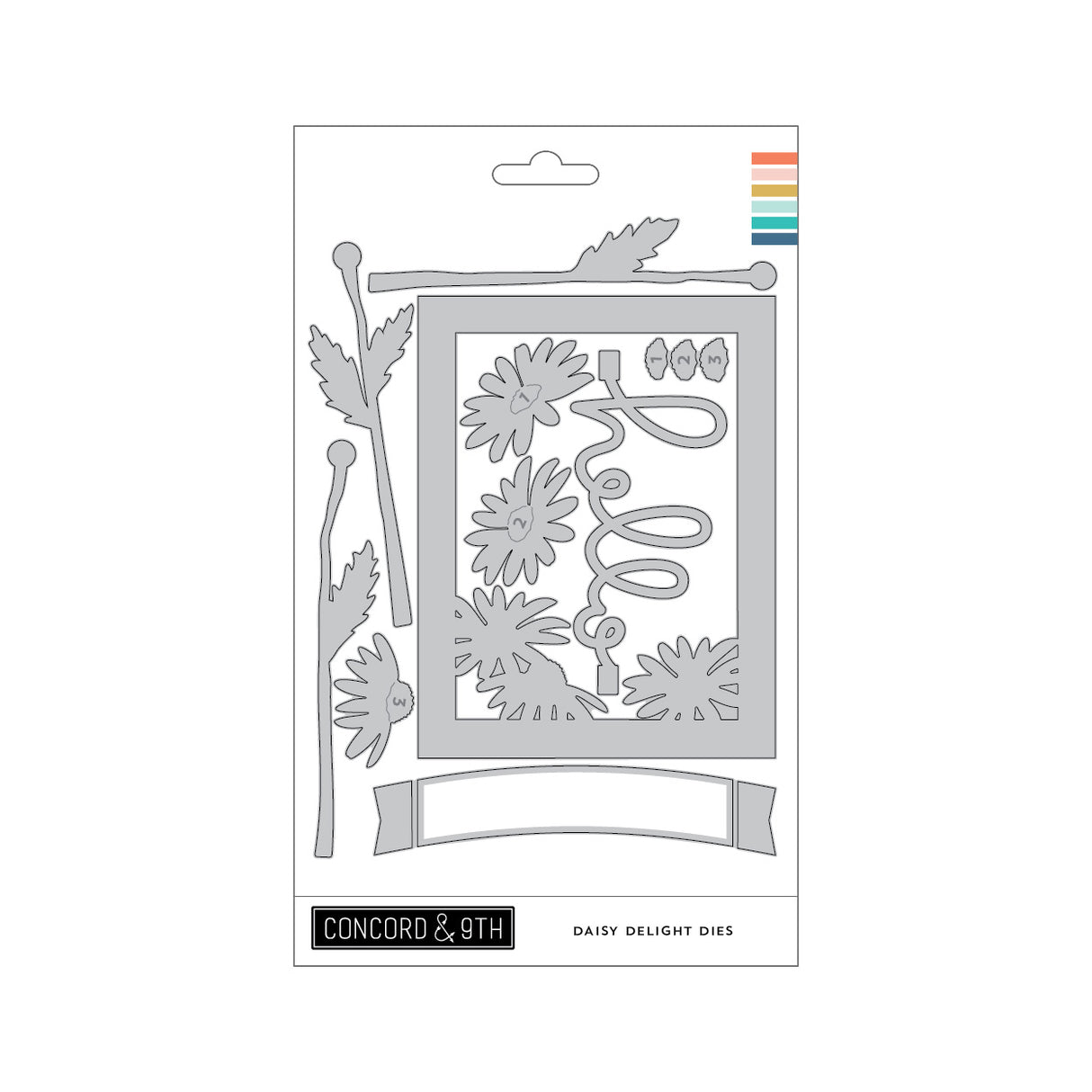 Concord & 9th Daisy Delight Stamp Set (4 x 4) & Die Bundle