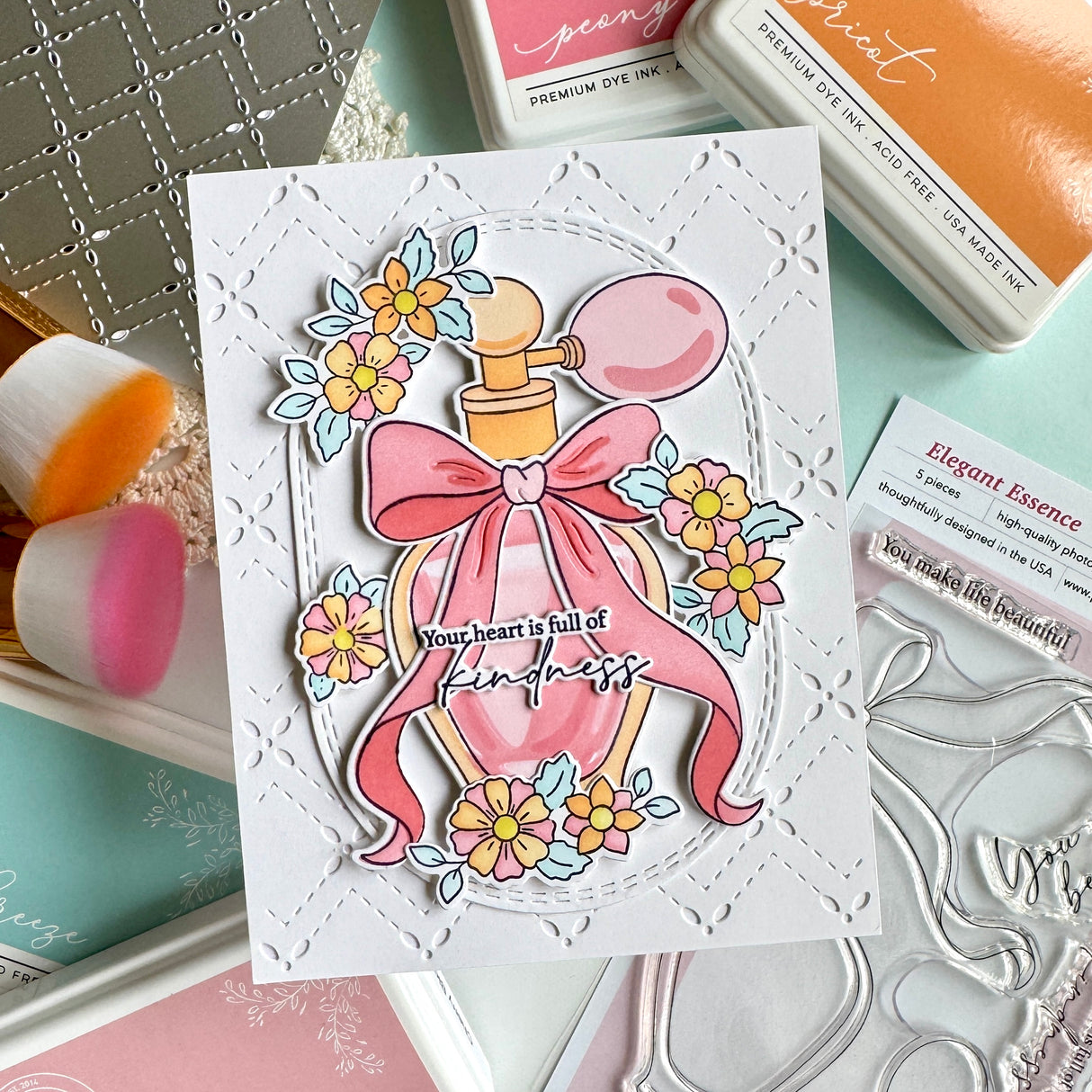 Pinkfresh Studio Fragrance Notes Stamp, Die & Stencil Bundle