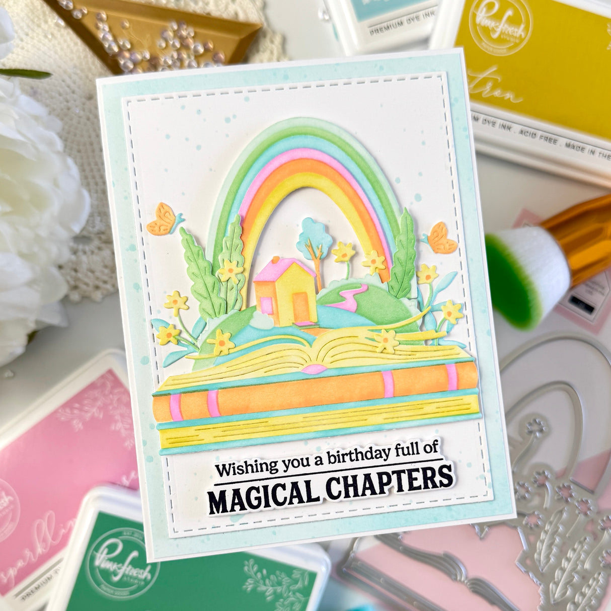 Pinkfresh Studio Nature's Narrative die & Stencil Bundle