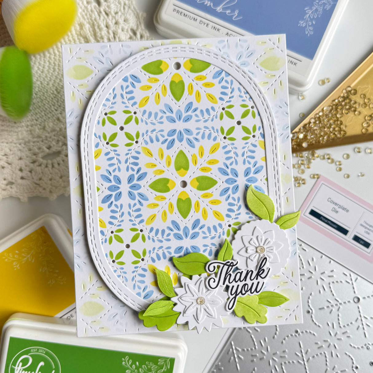 Pinkfresh Studio Floral Tale die/Stencil Bundle