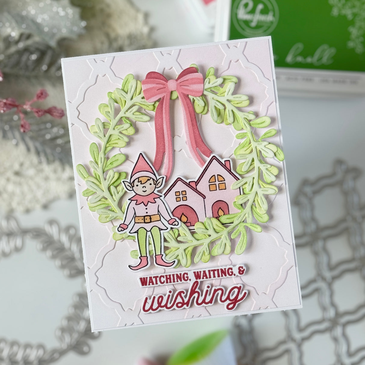Pinkfresh Studio The Shelf Edit: Magic of the Season stamp/ Die/ Stencil Bundle