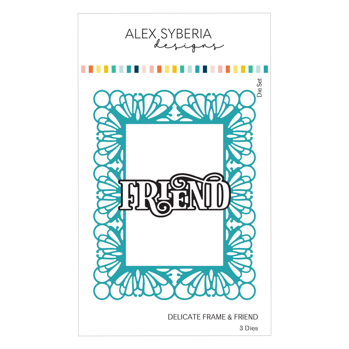 Alex Syberia Designs Delicate Frame & Friend Die Set ASD-D-215