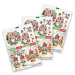 Katy Sue Designs Die Cut Decoupage – Christmas Gnomes (Pack of 12)