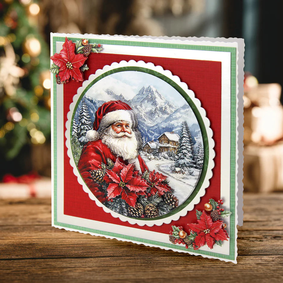 Katy Sue Designs Die Cut Decoupage – Santa Comes to Town (Pack of 3)