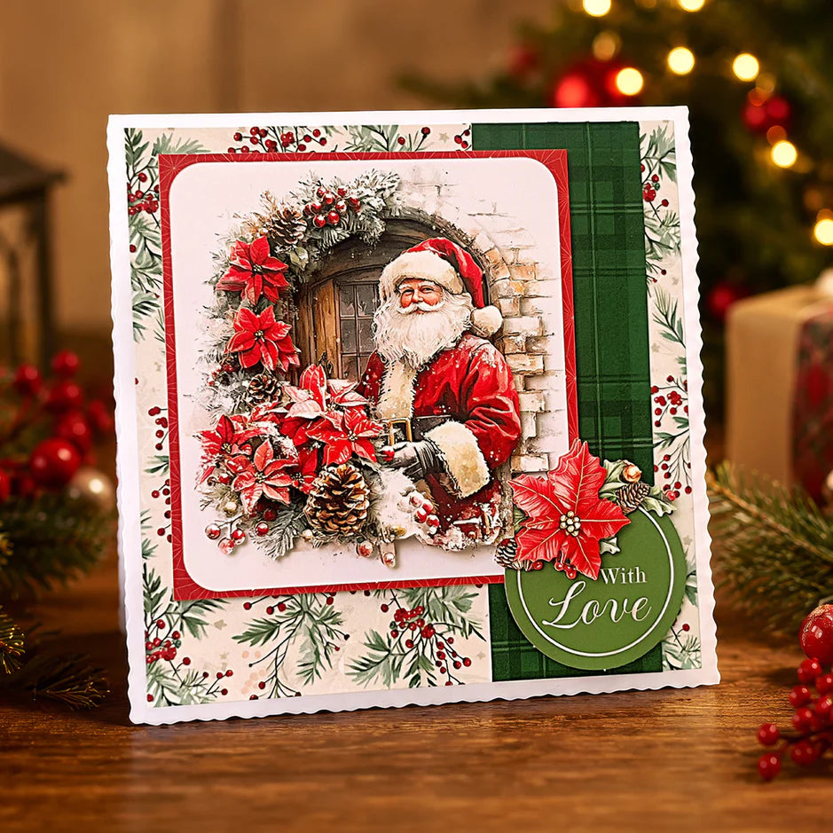 Katy Sue Designs Die Cut Decoupage – Santa's Seasonal Visit (Pack of 3)