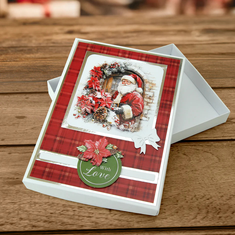 Katy Sue Designs Die Cut Decoupage – Santa's Seasonal Visit (Pack of 3)