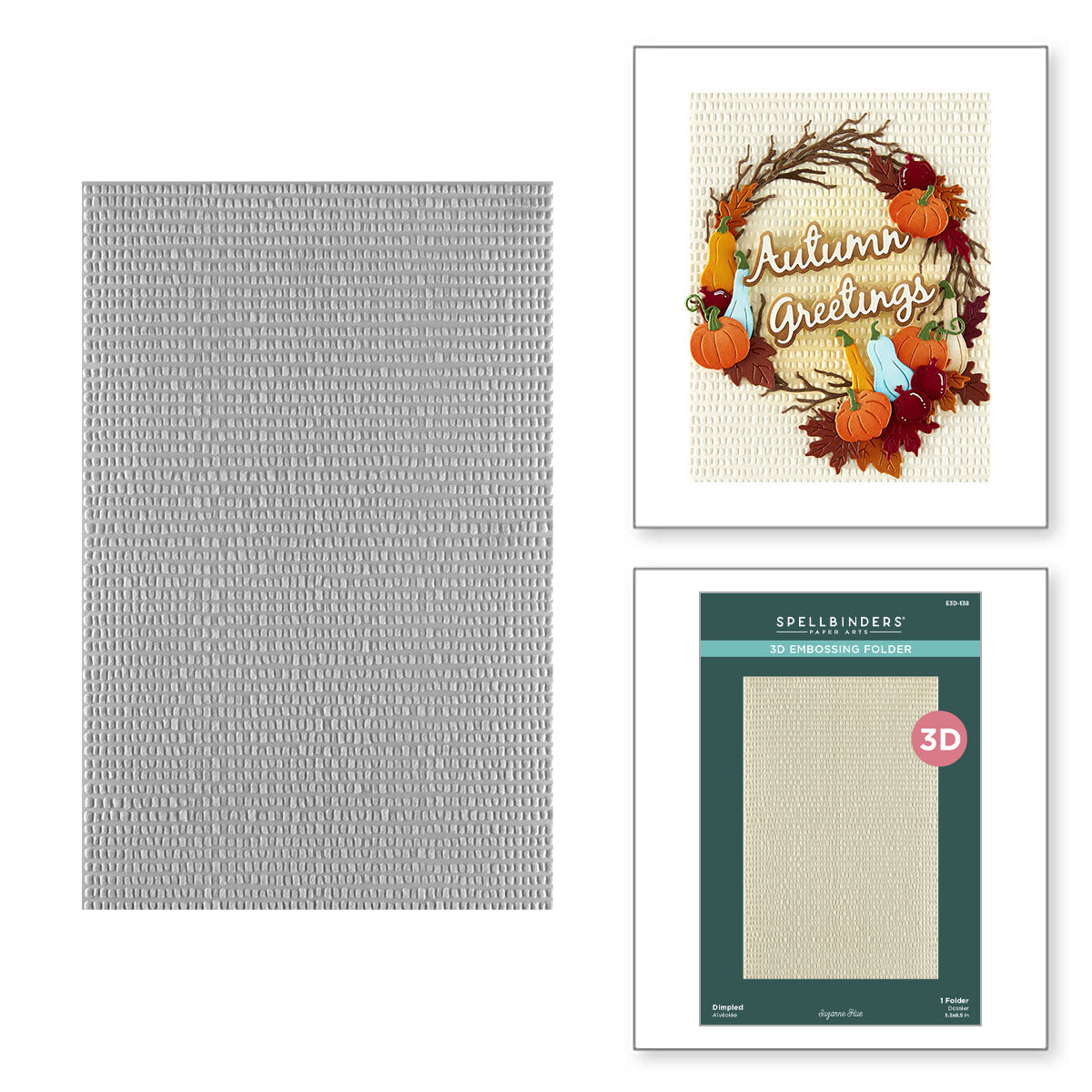 Spellbinders Dimpled 3D Embossing Folder from the Texture & Foliage Collection by Suzanne Hue