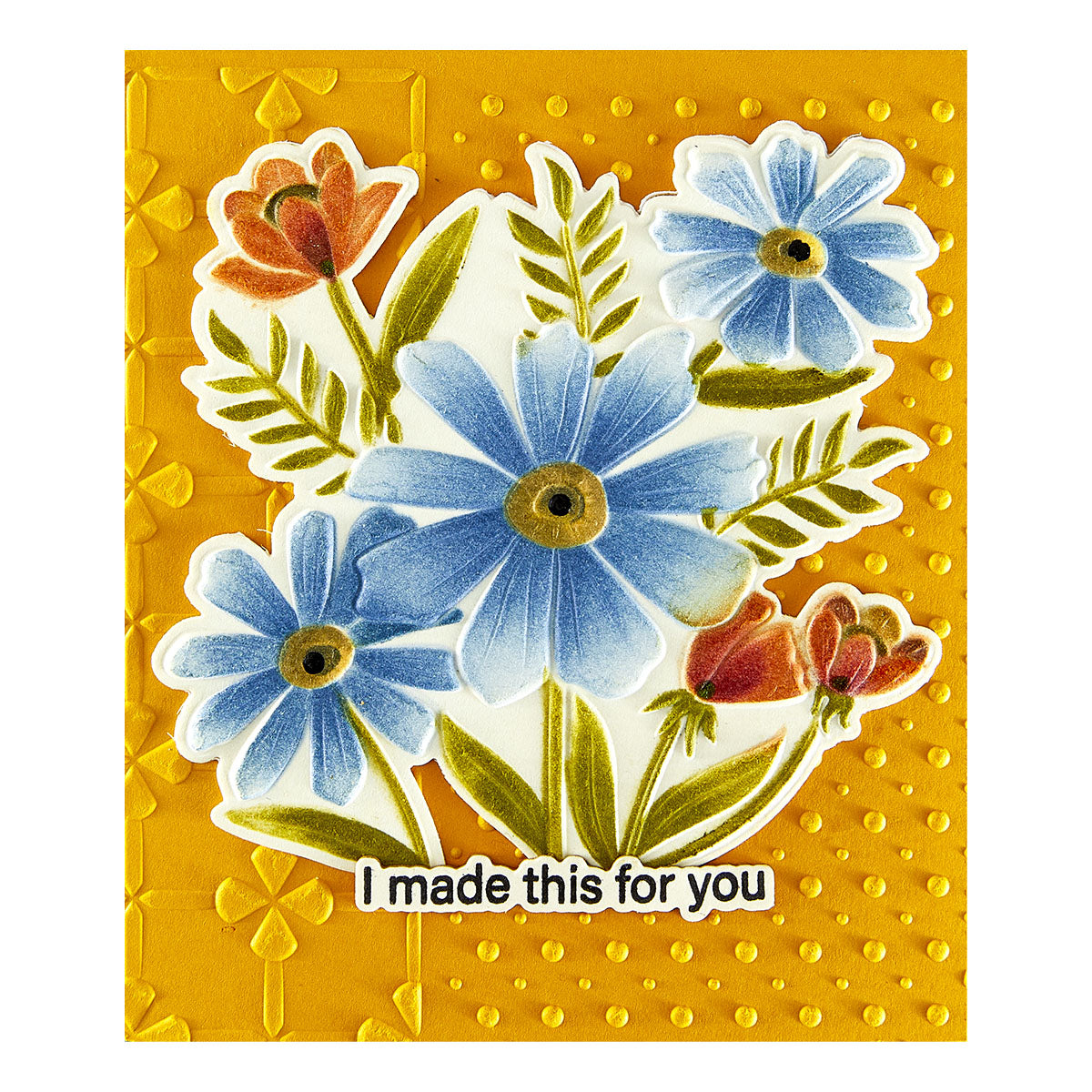 Spellbinders Polka Dot & Posy Duo 3D Embossing Folder from the Tabbed Classics Collection by Wendy Vecchi