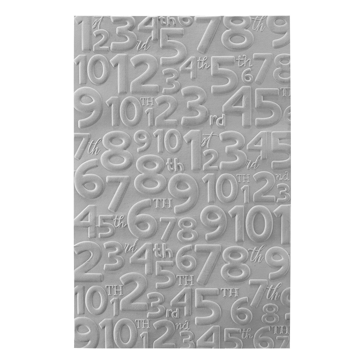 Spellbinders Classic Pooh Birthday Numbers 3D Embossing Folder from the Say Cheese Classic Pooh Birthday Collection