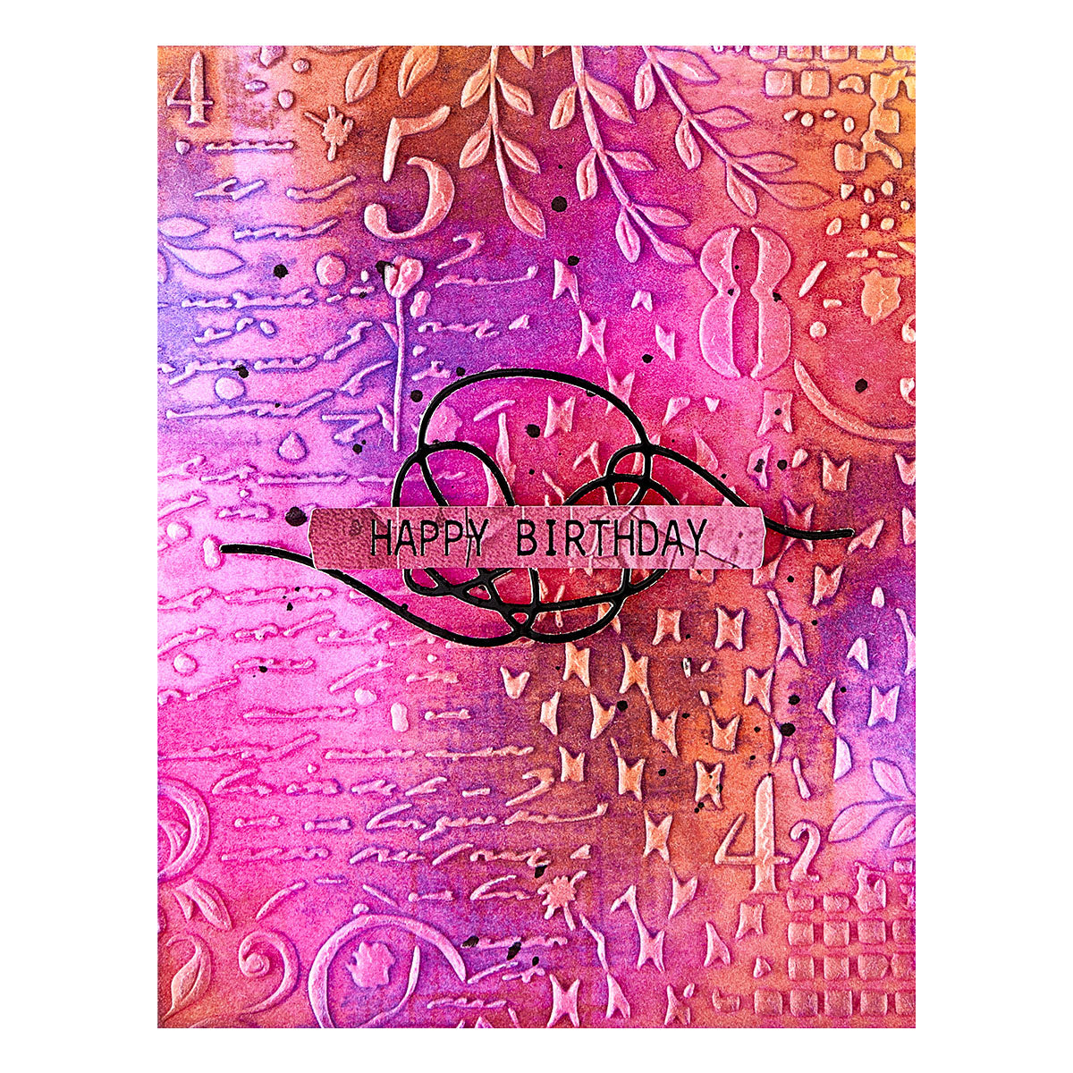 Spellbinders Distress Mix 3D Embossing Folder from the Beautifully Imperfect Collection