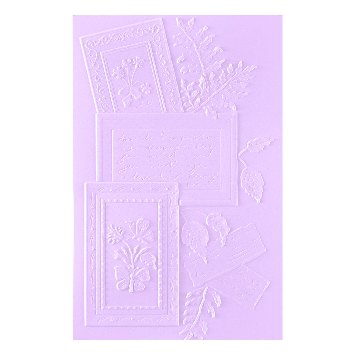 Spellbinders Ode to a Poet 3D Embossing Folder by Susan Tierney-Cockburn