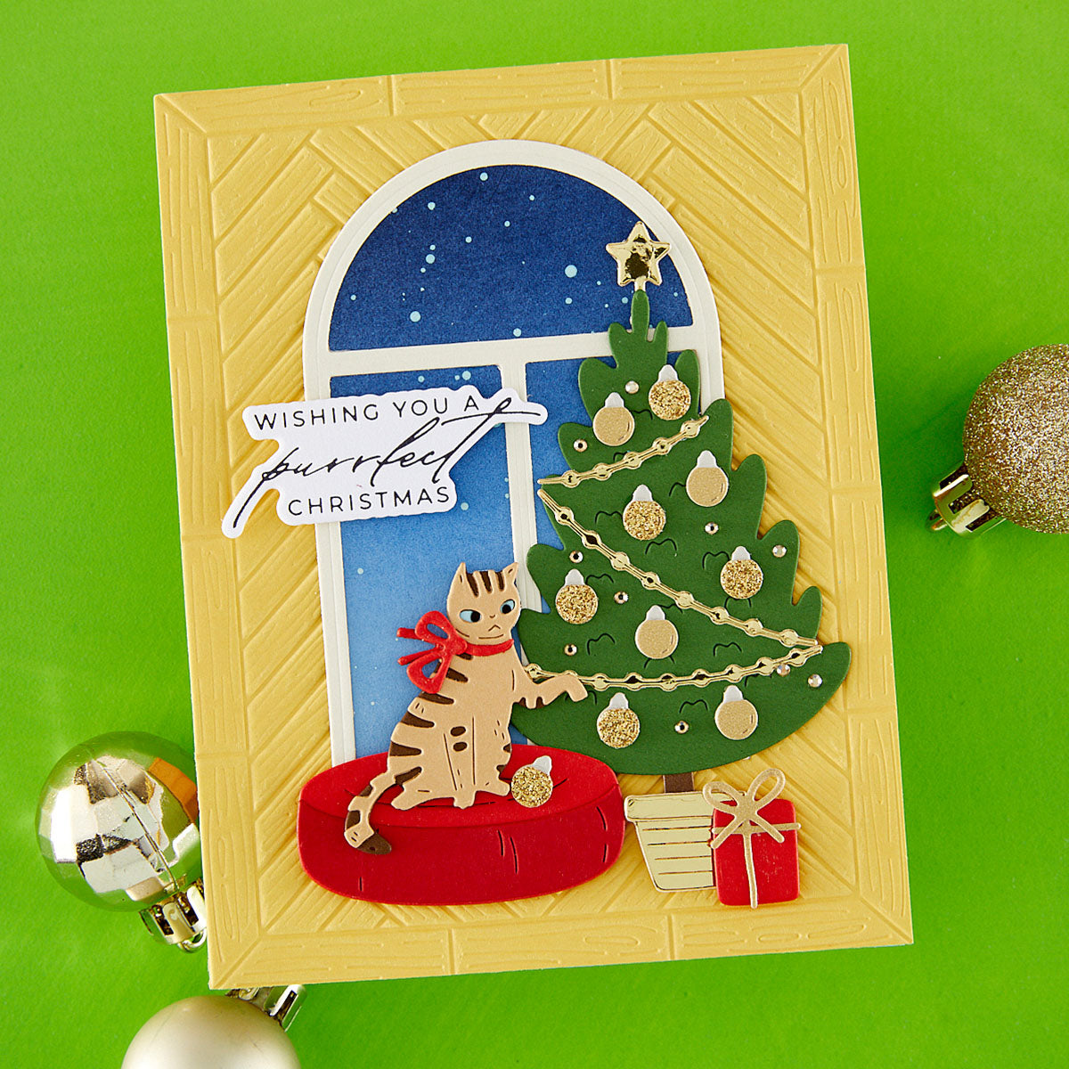 Spellbinders A2 Herringbone Decor 3D Embossing Folder by Yana Smakula