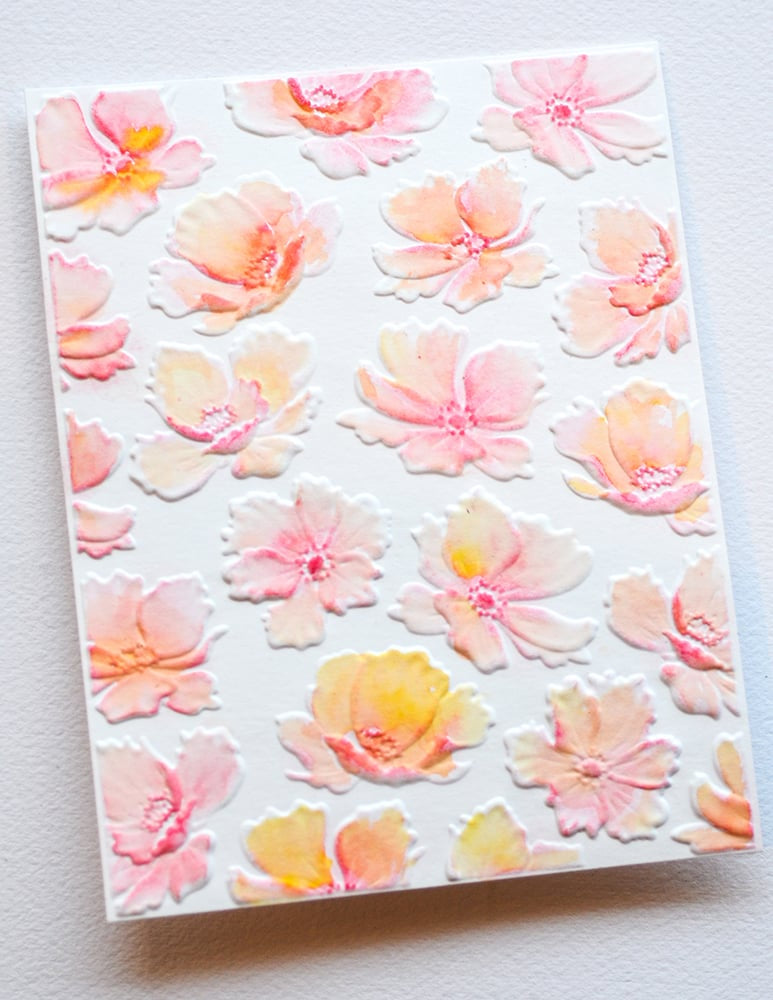 Memory Box EF1041 Anemone Drift 3D Embossing Folder and Cutting Dies