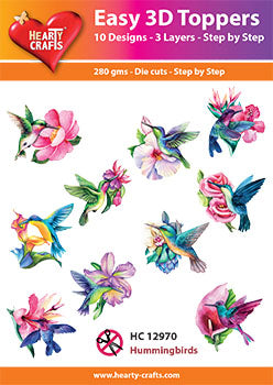 Hearty Crafts Easy 3D - Hummingbirds