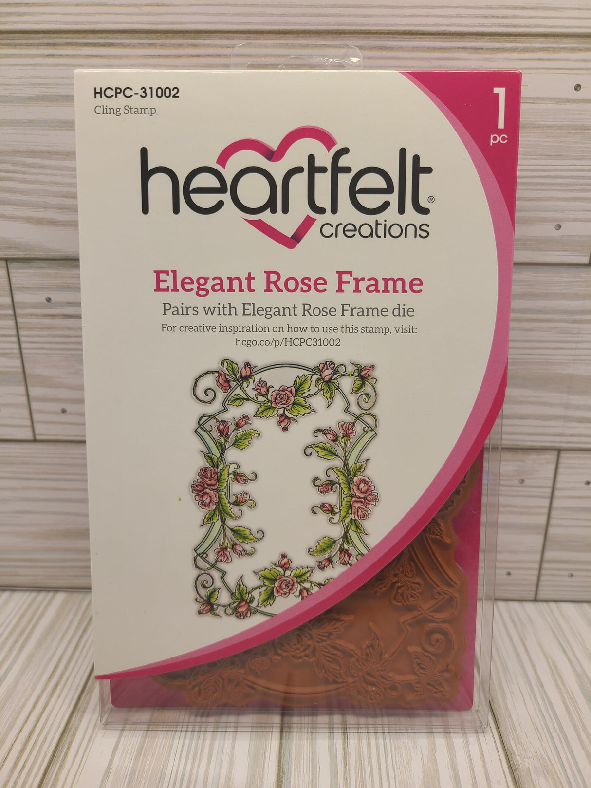 Heartfelt Creations Elegant Rose Frame Stamp HCPC-31002 & Die HCD1-7420