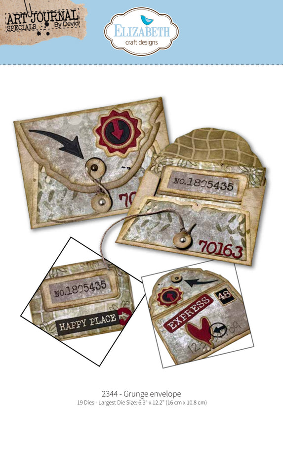 Elizabeth Craft Designs Hello You! Die Grunge Envelope (2344)