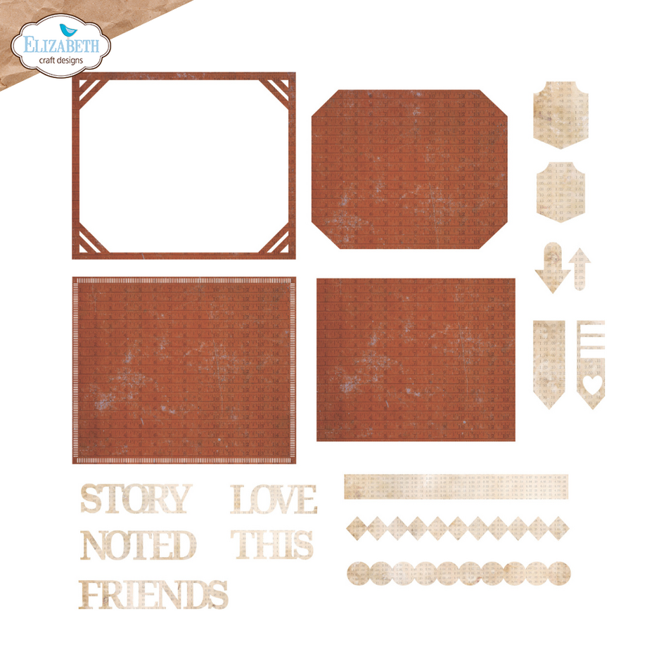 Elizabeth Craft Designs Rest & Relaxation Die Pocket Page Inserts 3