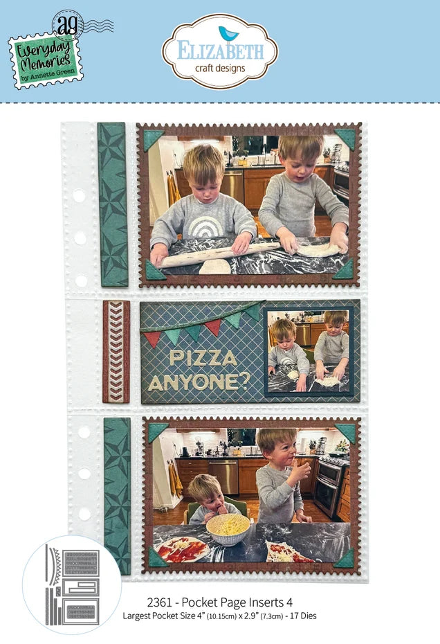 Elizabeth Craft Designs Rest & Relaxation Die Pocket Page Inserts 4