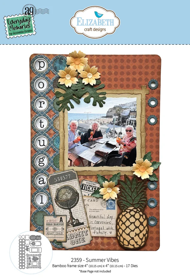 Elizabeth Craft Designs Rest & Relaxation Die Summer Vibes