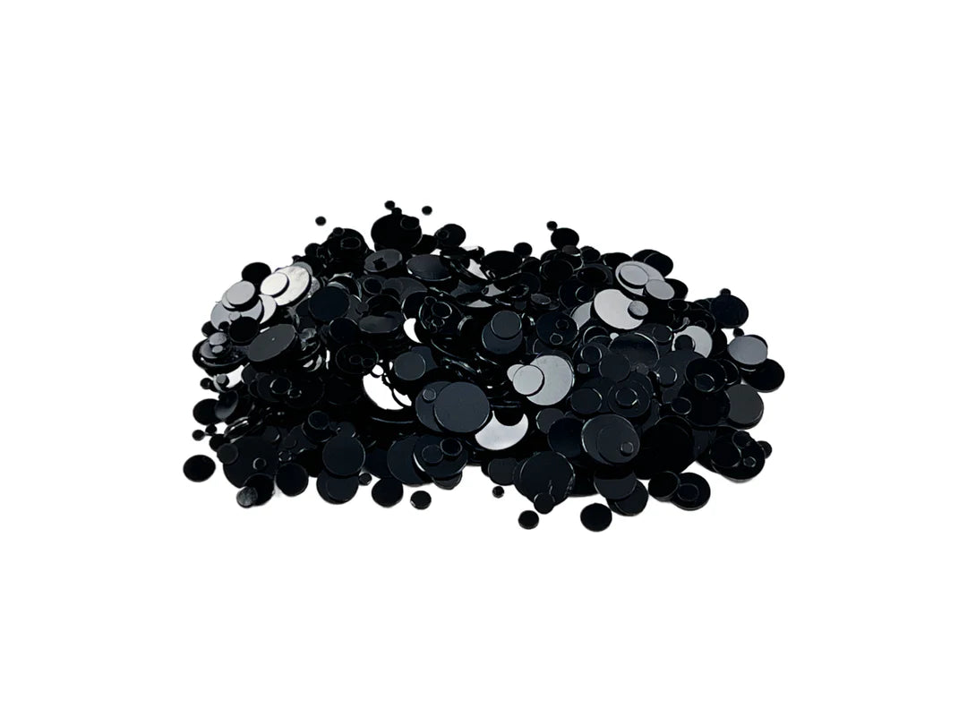Gina K Design Embellishment – Metallic Dots Black