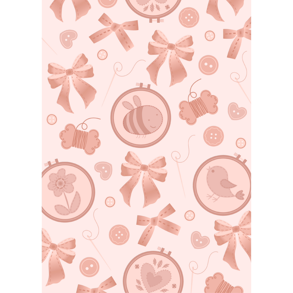 Honey Bee Stamps Embroidered - 3D Embossing Folder