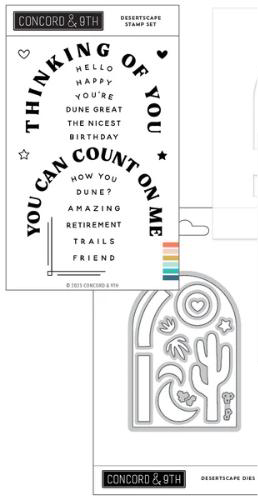 Concord & 9th Desertscape Stamp & Die Bundle