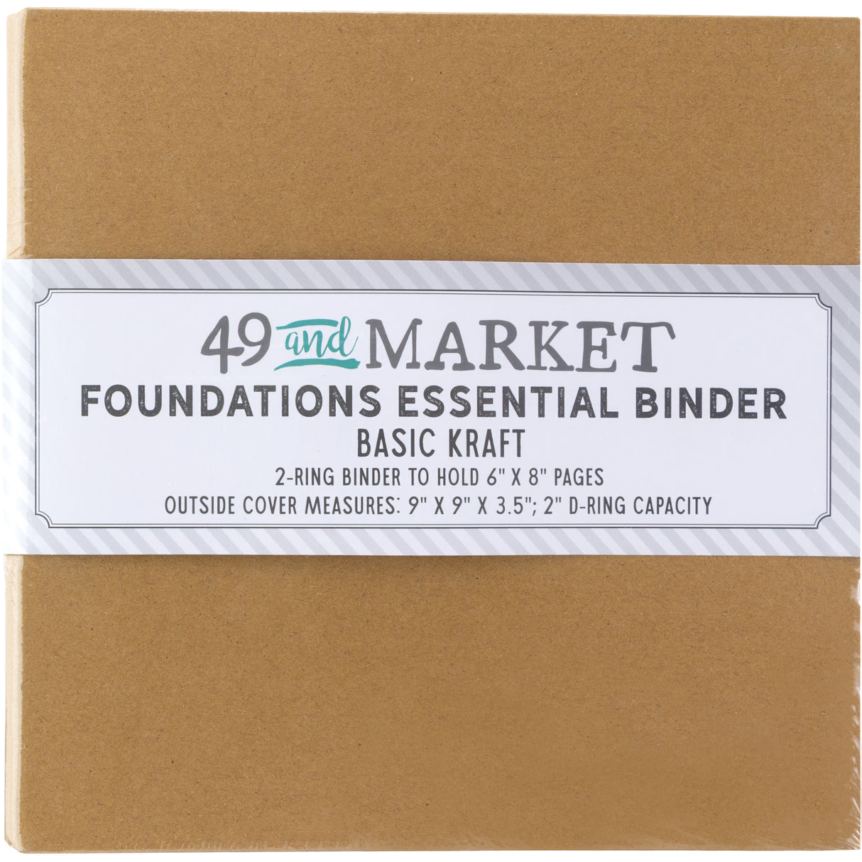 49 & Market Foundations Essential Binder Basic - Kraft - FAB-36688