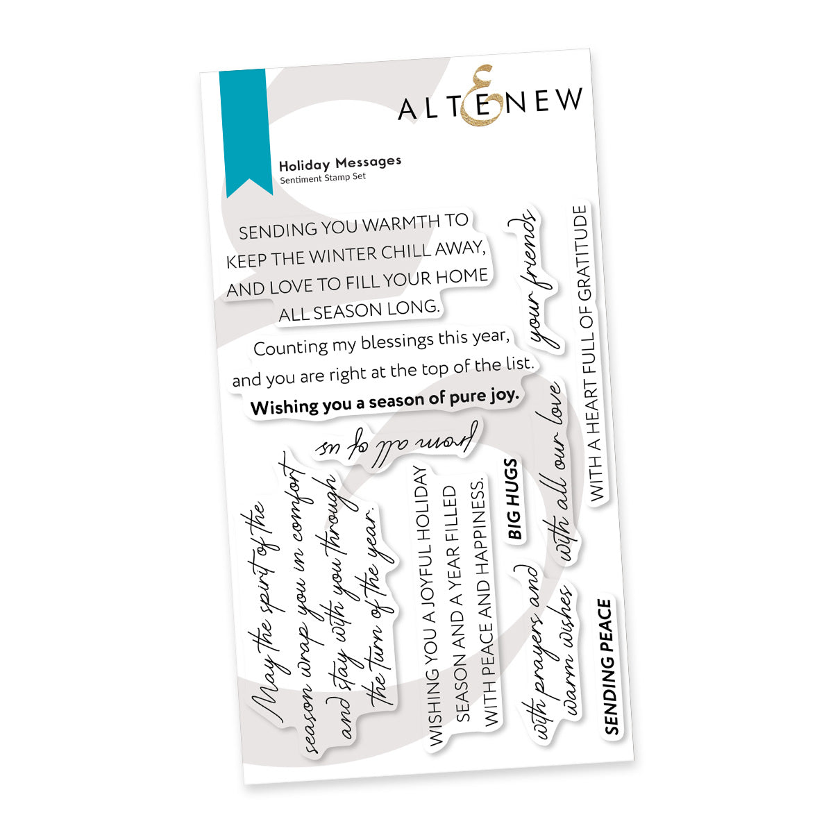 Altenew Holiday Messages Stamp Set