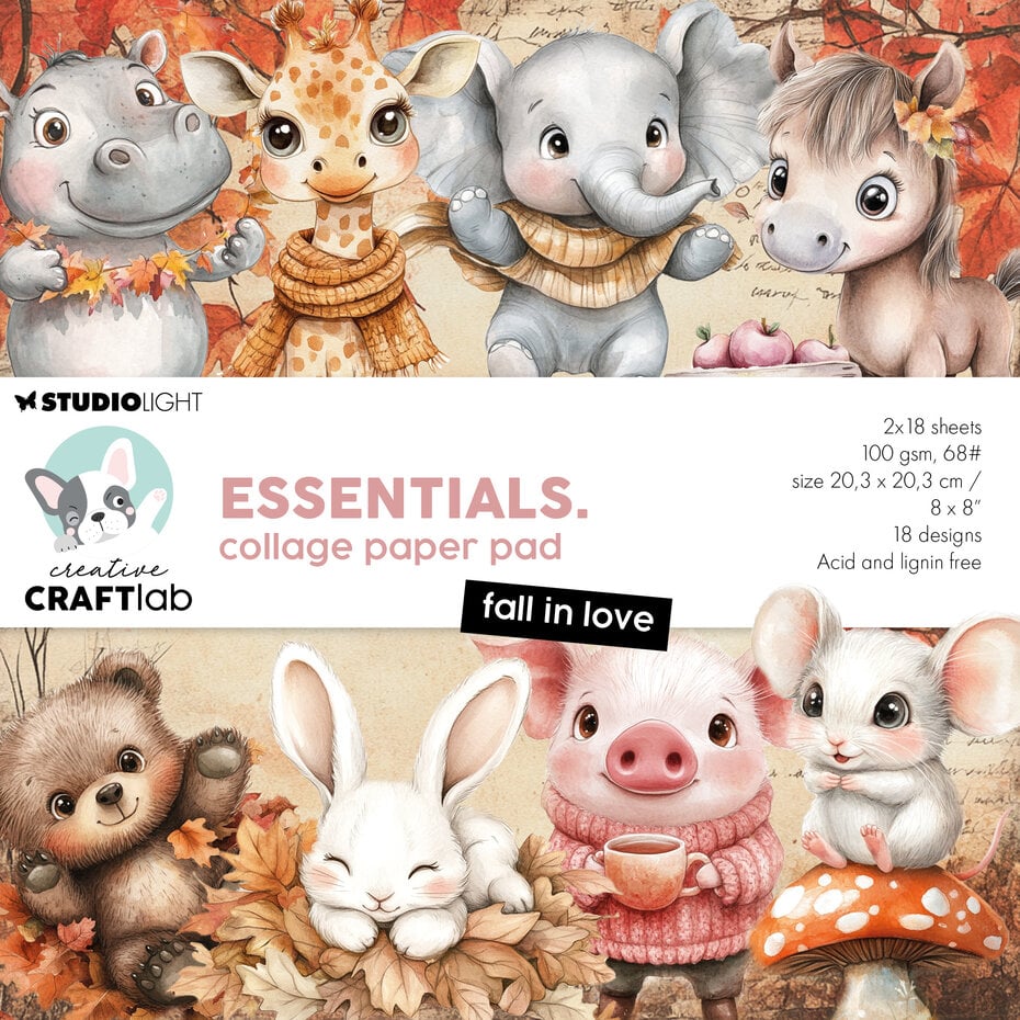 Creative Craftlab Fall in Love Essentials Collage Paper Pad (CCL-ES-CPP381)