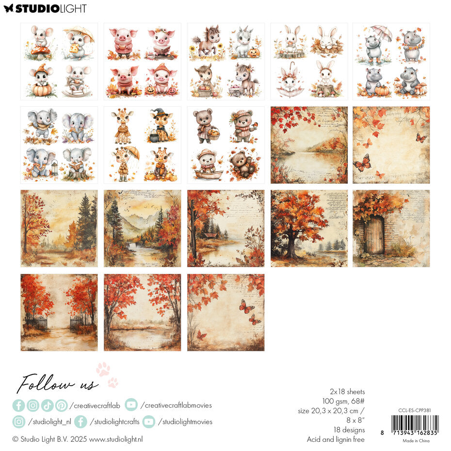 Creative Craftlab Fall in Love Essentials Collage Paper Pad (CCL-ES-CPP381)