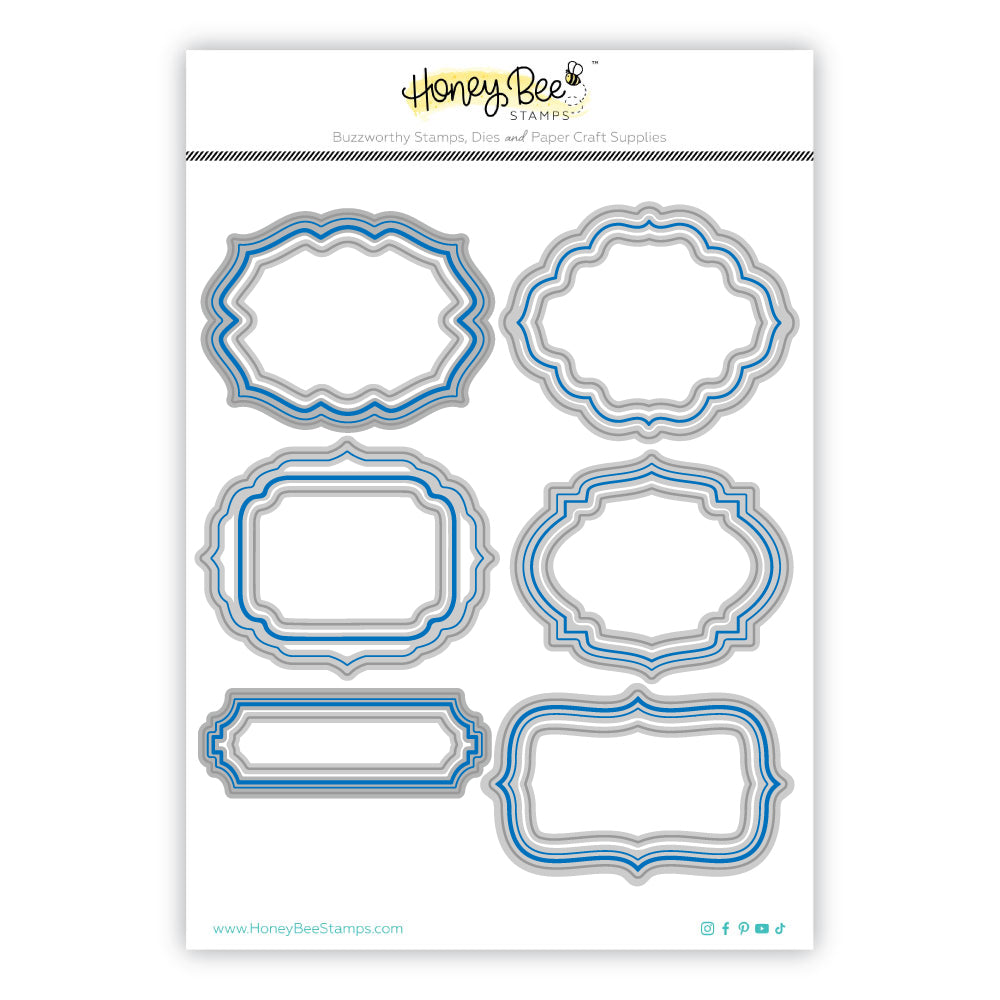 Honey Bee Stamps Festive Frames - Honey Cuts - Stand-Alone Dies