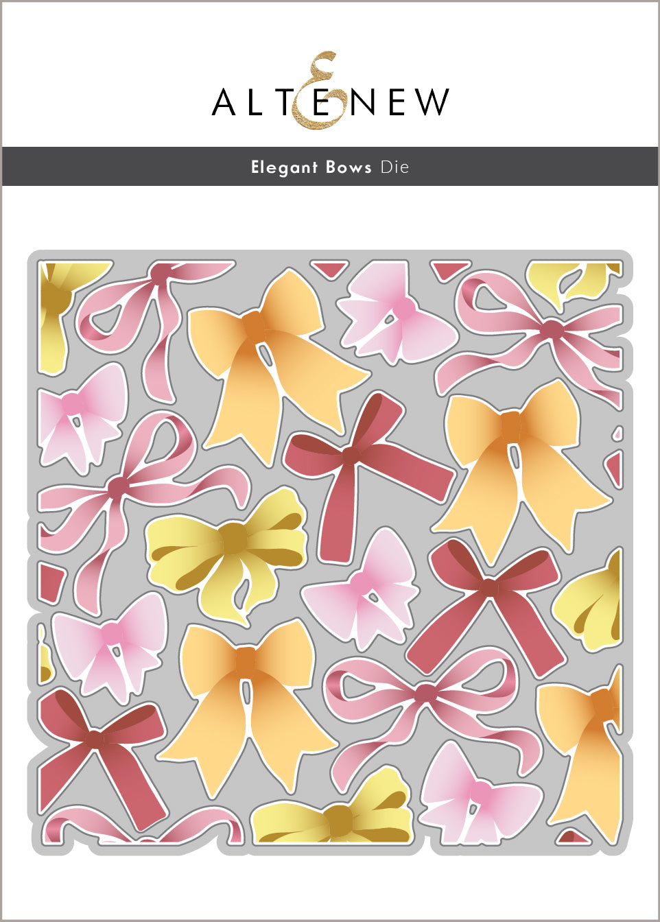 Altenew Elegant Bows - Complete Bundle (Stencil, Die & Embossing Folder)
