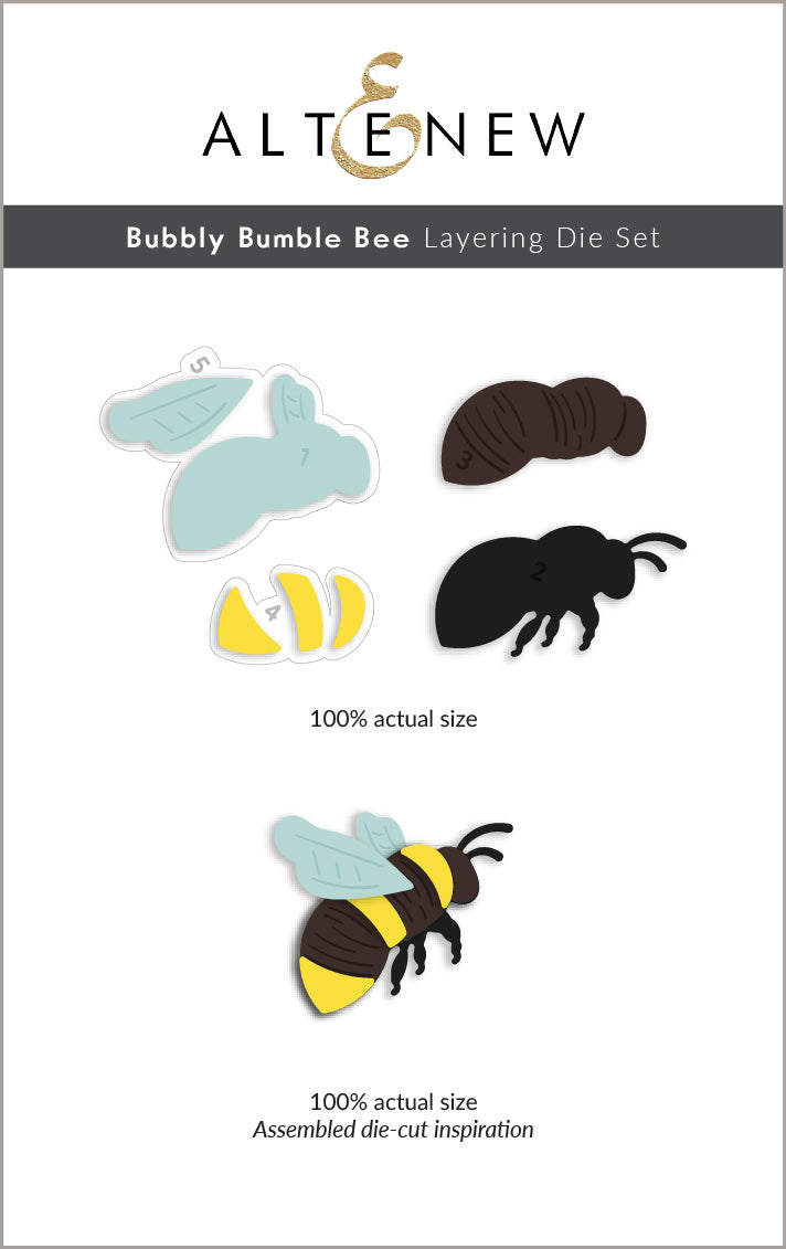 Altenew Bubbly Bumble Bee Layering Die Set