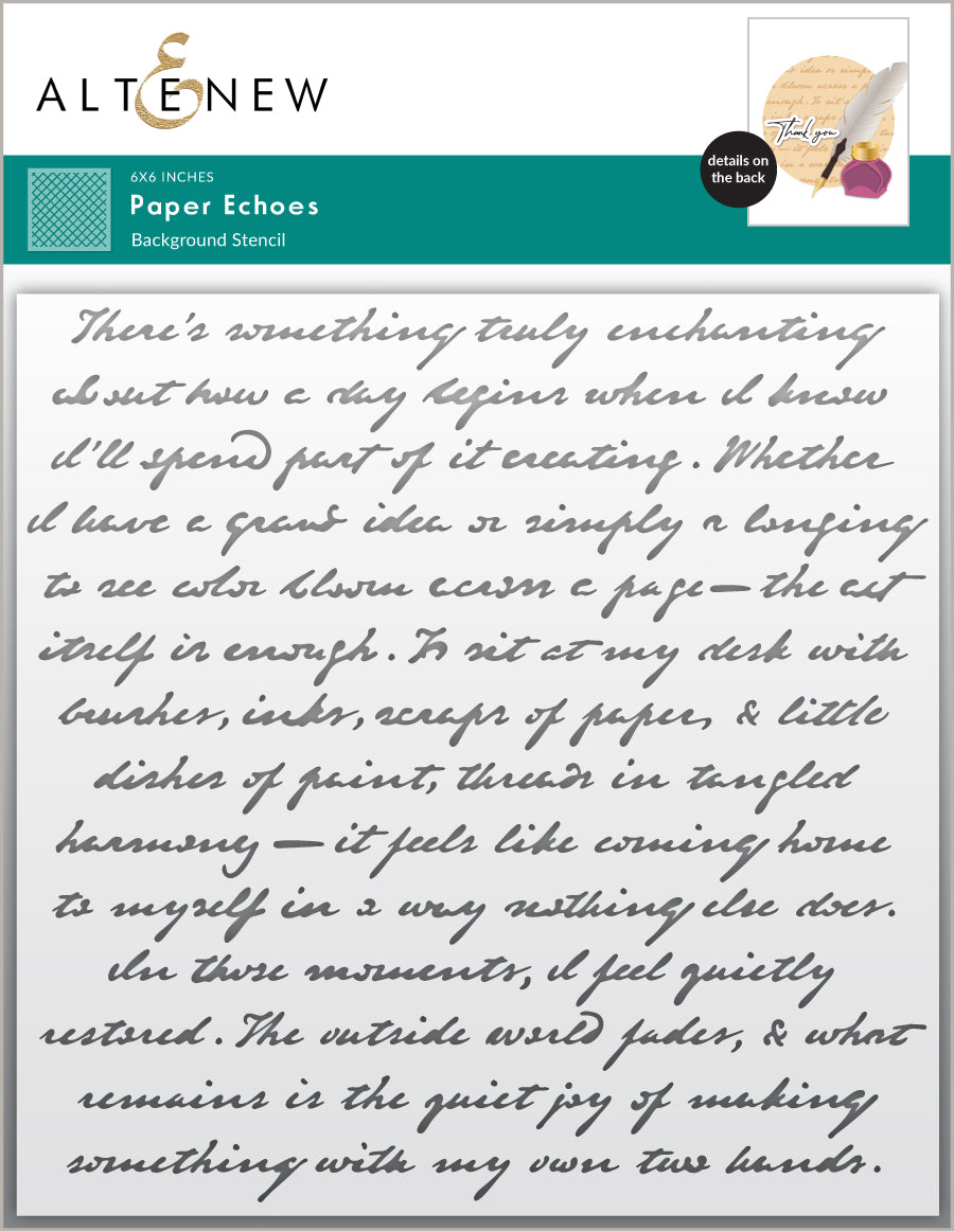 Altenew Paper Echoes Stencil