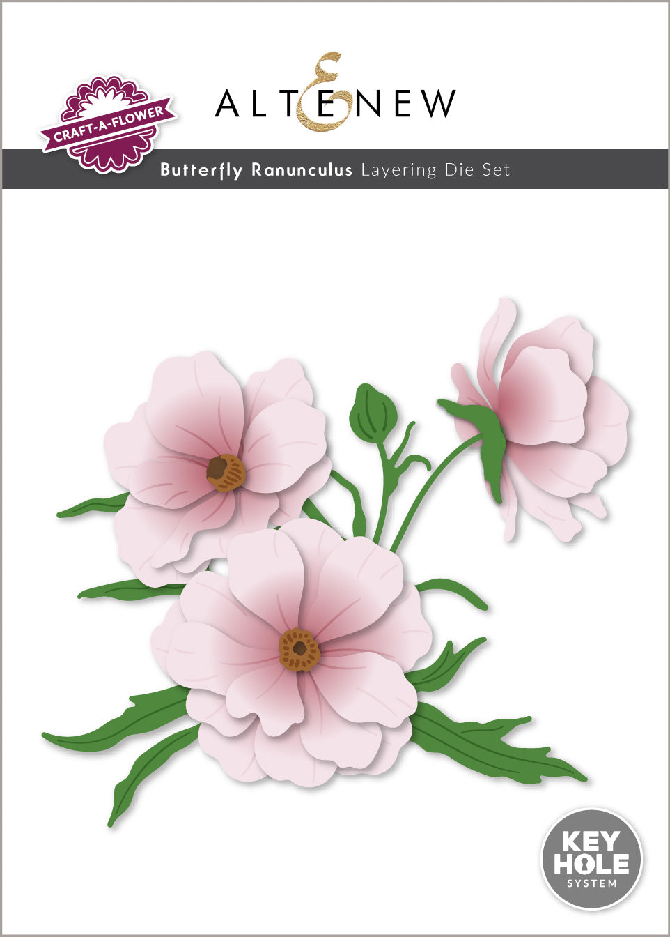 Altenew Craft-A-Flower: Butterfly Ranunculus Layering Die Set