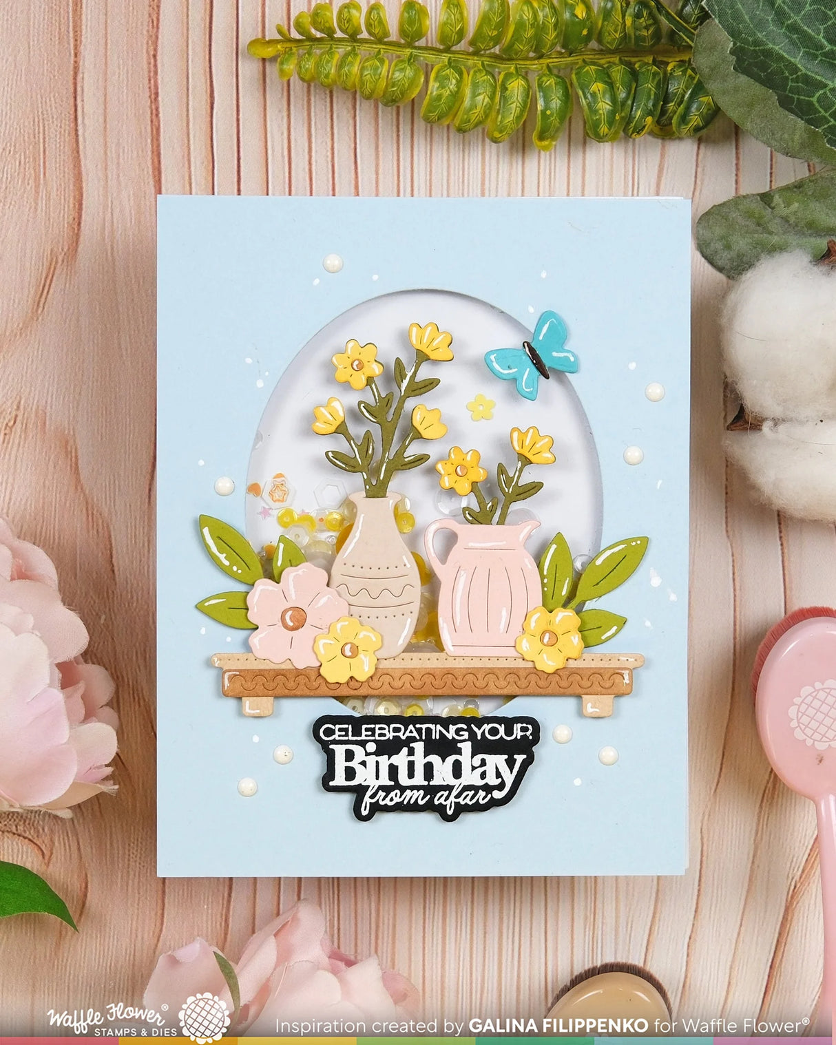 Waffle Flower Craft Floral Shelf Die