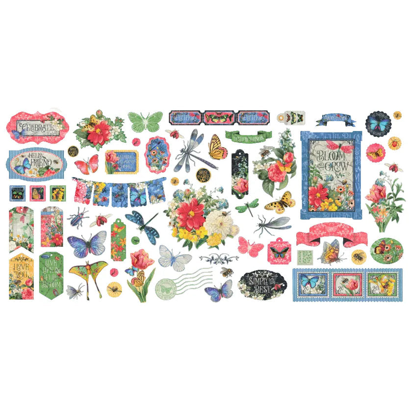 Graphic 45 Flutter Keepsake Kit with Exclusive Metal Die-Set