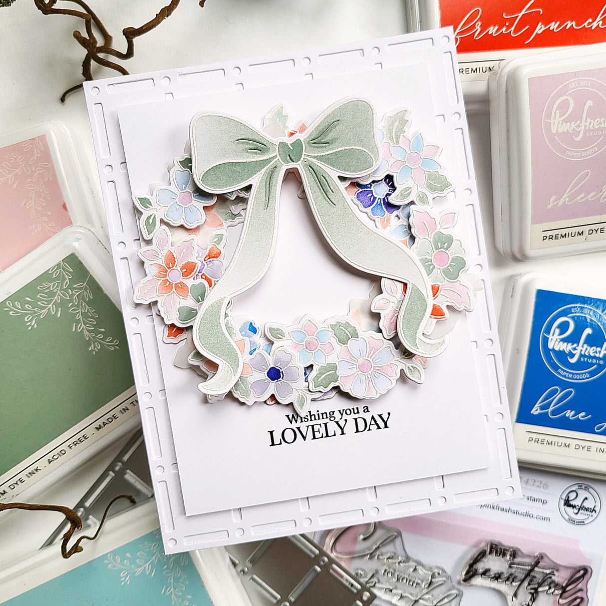 Pinkfresh Studio Fragrance Notes Stamp, Die & Stencil Bundle